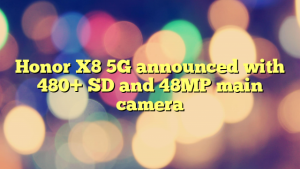 Honor X8 5G announced with 480+ SD and 48MP main camera