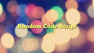 Random Code Script